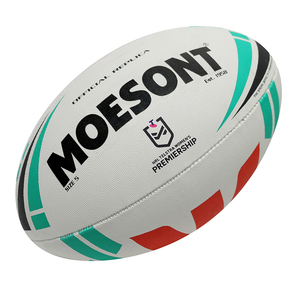 كرة رجبي مخصصة بجودة عالية للمباريات، مخيطة آليًا، كرة رسمية للمباريات، مقاس 4 ومقاس 5، كرة قدم وكرة رجبي من البولي فينيل كلورايد والبولي يوريثين - Product Image 1