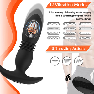 Erwachsene vibrierende Massage produkte Fernbedienung Prostata Sexspielzeug für Mann Anal Butt Plug andere <span class=keywords><strong>Sex</strong></span> produkte - Product Image 2
