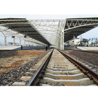 Structure en acier préfabriquée sur mesure à longue portée pour gare ferroviaire, bâtiment à ossature de toit à grande portée