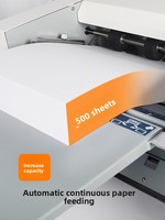 Machine à plier le papier entièrement automatique BYON ZY-G3, pliage croisé, format A3, alimentation continue automatique, réglage à 10 vitesses, 500 feuilles