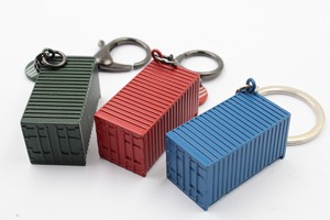 Sáng tạo độc đáo 3D sang trọng Container hình chữ nhật Keychain biểu tượng tùy chỉnh màu sắc món quà lưu niệm kim loại Keychain - Product Image 5