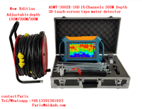 ADMT-2000SX-16D 16 Multicanal 100M-2000M profondeur 3D écran Tactile détecteur d'eau souterraine profonde
