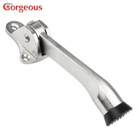 Prachtige Kick Down Deur Stop Absorberen Deurstopper Sliding Shock Chrome Kick Down Rubber Deurstopper