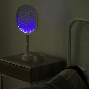Matamoscas eléctrico Bug Zapper Raqueta Modos duales Mosquito Killer con luz de mosquito púrpura recargable para interiores - Product Image 3