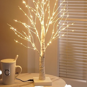 Artificial Birch <strong>Twig</strong> Tree <strong>Lights</strong> Display Tree <strong>with</strong> Warm LED Battery Operated Tabletop Decorative Artificial Tree - Product Image 1