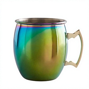 Moscow Copper Design 100% Eco-friendly Carbon Steel <b>Double</b> <b>Wall</b> Vacuum Insulated 400ml Travel <b>Mug</b> Dishwasher Microwave Safe High - Product Image 6