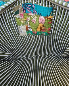 กระเป๋าโท้ทลายดอกไม้สุดเก๋ กระเป๋าผ้าฝ้ายทำมือสำหรับเดินทาง กระเป๋าโบโฮสำหรับวันหยุดสุดสัปดาห์ กระเป๋าชายหาด กระเป๋าใบใหญ่ใส่ของได้ทุกชนิด - Product Image 6