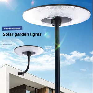 Lampadaire Solaire LED Intégré avec Capteur, Design Soucoupe Volante UFO, Étanche IP67 en ABS <span class=keywords><strong>pour</strong></span> Jardin, Villa, Communauté et Route - Product Image 1