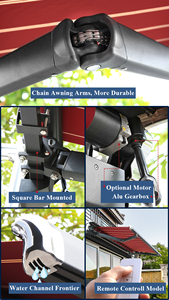 Toldo Retráctil Automatizado <span class=keywords><strong>para</strong></span> Exteriores, Resistente al Viento - Product Image 2