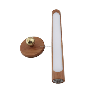 360 độ xoay dẫn ánh sáng ban đêm mới từ Hút ấm Trắng nhựa gỗ-kết cấu toàn cầu pin hoạt động cho phòng ngủ - Product Image 4