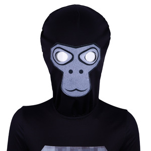 Gorilla Tag Cosplay <b>Bodysuit</b> Lava <b>Red</b> Black Adult Unisex Game Costume - Product Image 3