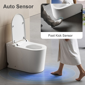WaterMark Certified Smart <strong>Toilet</strong> With Foot Sensor Lid And Warm Air Drying For Residential Projects - Product Image 2