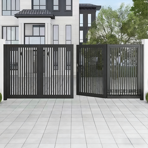 Luxuriöses, maßgefertigtes Aluminium-Hurrikan-Schutztor für den Innenhof, Eingangsserie für Villen, Haupttor, umweltfreundlich, 5 Jahre Garantie, automatisches Schwingtor - Product Image 3