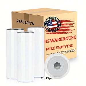 Bouteille isotherme en acier inoxydable à sublimation, modèle plat, 20 oz, avec couvercle, pour la vente en gros - Product Image 1