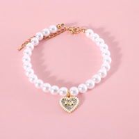 Sweety kitty perle bijoux collier pour animaux de compagnie collier pour chien et chat lapin chiot colliers accessoires cadeau d'anniversaire