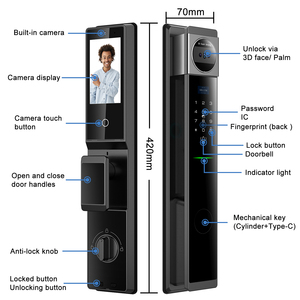 Tolink Voordeur Palmader Gezicht Id Herkenning Cat Eye Edition Camera Beveiliging Deurcode Smart Digitaal Deurslot Voor Thuis - Product Image 6
