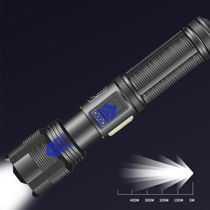 <span class=keywords><strong>Linterna</strong></span> Táctica Impermeable de Primeros Auxilios, 1000 Lúmenes LED, Alta Intensidad, Zoom, con Batería Recargable y Base Magnética - Product Image 3