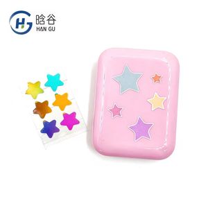 Patchs Hydrocolloïdes <span class=keywords><strong>Anti</strong></span>-Acné Smile Star Colorés pour le Traitement Localisé des Boutons avec Étui Miroir - Product Image 3