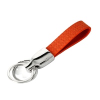 Porte-clés personnalisé en cuir PU avec logo de voiture, anneau réglable en alliage de zinc, cadeau promotionnel, vente en gros