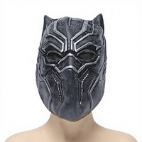 Masque de film de guerre civile pour cosplay, casque de film Marvel, couvre-chef en latex Black Panther pour diffusion en direct, Halloween, Factory