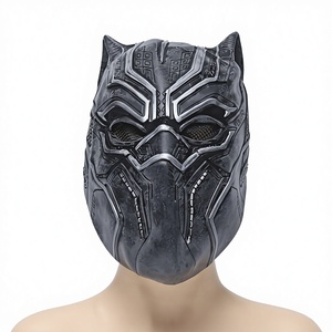 For 3 Civil War Movie Mask Cosplay Marvel Movie <strong>Helmet</strong> Live Streaming Latex Black Panther Headgear Halloween Factory - Product Image 1
