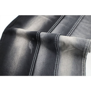 Tela de mezclilla de LICRA de poliéster La mejor y más barata tela de mezclilla de jeans azul negro de China 8,1 oz para Egipto - Product Image 4