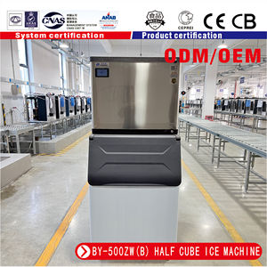 Năng suất cao nước làm mát Tabletop <span class=keywords><strong>Ice</strong></span> <span class=keywords><strong>Maker</strong></span> duy nhất Temp nửa vuông <span class=keywords><strong>Ice</strong></span> Block cho thương mại nhà bếp 220V 100kg lưu trữ - Product Image 2