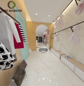 ตู้สูงเฟอร์นิเจอร์ร้านขายเสื้อผ้าเด็กทันสมัยเคาน์เตอร์ต้อนรับร้านเสื้อผ้าตามสั่งสำหรับตกแต่งร้านค้า - Product Image 4