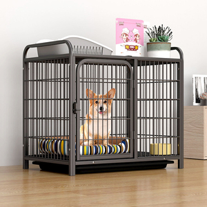 Dayanıklı evcil hayvan dükkanı çin üretici küçük hayvan kafesi Metal güçlü ticari köpek kulübesi Pet kafes üst depolama fonksiyonu kafes fiyat - Product Image 3