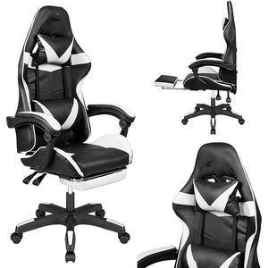 Chaise de jeu promotionnelle en gros, chaise PC ergonomique avec inclinaison à 135 degrés et roulettes en PU <span class=keywords><strong>pour</strong></span> cybercafé - Product Image 5