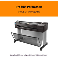 Imprimante jet d'encre grand format intégrée T830 A1 pour HP, avec scanner, pour l'impression de photos, de plans CAO et de plans de tracé