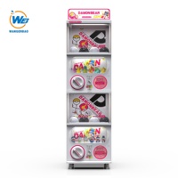 Máquina expendedora de cápsulas Gacha de doble piso operada con monedas WANGERBAO para juegos de grúa recreativos