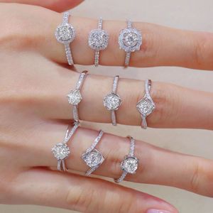 Xinfly Look Larger Dropshipping Product 2023 Jewelry 18k Solid <b>Gold</b> Center Stone 0.15CT Hvs Natural Diamond <b>Ring</b> - Product Image 1