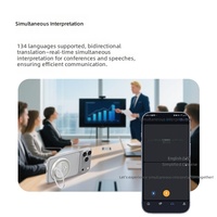 Mini traducteur de langues portable 150 langues NFC Carte de visite numérique Voix Photo Enregistrement hors ligne Conférence Appareil d'enregistrement intelligent