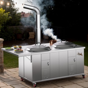 Cuisinière extérieure moderne en acier inoxydable, capacité <span class=keywords><strong>4</strong></span>-5L, réchaud à bois, chauffage rapide, design durable, pour camping et barbecues KEEP <span class=keywords><strong>KAMP</strong></span> - Product Image 5