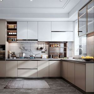 Muebles de Cocina Alemanes Contemporáneos, Gabinetes Europeos para Baño y Cocina para Mejoras del Hogar - Product Image 1