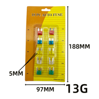 Kit d'assortiment de 10 mini-fusibles à lame pour voiture, protection de circuit, ensemble de sécurité avec étui rigide pour réparation électrique de voitures, camions, VUS et véhicules