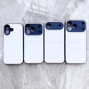 Sublimación 2d Blanks Cubiertas del teléfono celular Goma negra TPU PC Sublimación Fundas de teléfono para Iphone 13 <span class=keywords><strong>14</strong></span> 15 16 17pro Max - Product Image 2