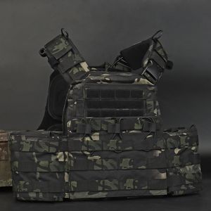 سلامة الصيد عالية الجودة الإفراج السريع القتالية 500D النايلون التكتيكي سترة الناقل لوحة - Product Image 6