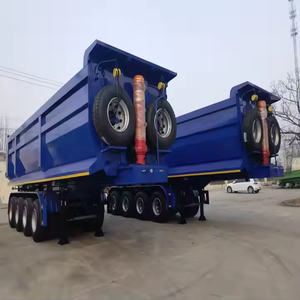 Semirremolque Volquete de Acero Tipo U de 3 y 4 Ejes, 60-80T, 40, 45, 50 Metros Cúbicos, con Tren de Aterrizaje Reforzado - Product Image 6