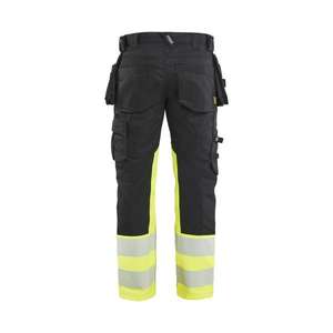 BLAKLADER - 113011499933C60 <b>Hi</b>-<b>vis</b> trousers stretch <b>Black</b>/Yellow - EAN 7330509949856 <b>HI</b>-<b>VIS</b> WORKWEAR - Product Image 2