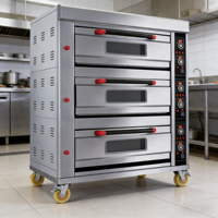 Four à gaz pour boulangerie Unitech HGB-60Q 300 kW à bas prix avec affichage LED en acier inoxydable 201 pour la cuisson du pain, des gâteaux et des tartes