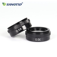 Objectif Barlow SANQTID 0.35X 0.5X 2.0X avec mise au point automatique IP55 Réglage dioptrique 1d pour microscope numérique à monture C 10A