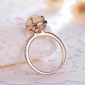 Anello Effetto Opale per Donne, Elegante Stile Occidentale, Accessorio da Dito alla Moda per Feste, Regalo - Product Image 5