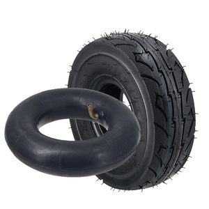 Lot De 4 Pneus 4.10 Avec Chambres à Air - Pour Brouettes, Remorques, Souffleuses à Neige (jante 4 Pouces, Largeur 4,10 Pouces)