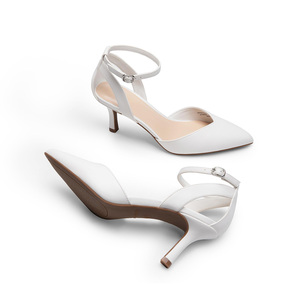 <span class=keywords><strong>Scarpe</strong></span> da Donna di Alta Qualità con Tacco a Spillo, Punta Chiusa, Cinturino alla Caviglia, per Matrimoni, Feste e Abiti Eleganti - Product Image 4