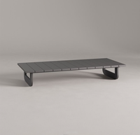 Ensemble de canapé et chaise trois places en alliage d'aluminium de style américain moderne STG, résistant à l'eau et aux rayons UV, avec table basse