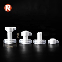 Bouchon à vis en plastique PE écologique et durable de 6 mm avec bec verseur, qualité alimentaire, anti-fuite, pour sachets de sauce tomate, pour sceller et verser