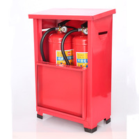 Armoire pour extincteur 4kg 6kg, armoire rouge portable pour poudre sèche, bureau, maison