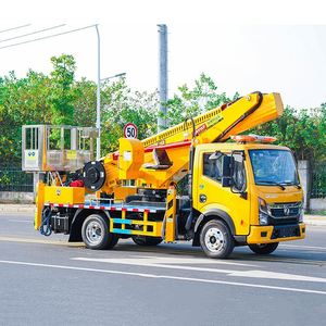 โรงงานขายรถกระเช้าไฟฟ้าติดรถบรรทุก Dongfeng 28 เมตร แบบแขนยืดหดได้ 5 ท่อน - Product Image 3